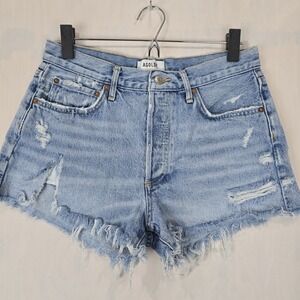 AGOLDE Parker Vintage Cut-off‎ Short Denim Jean Shorts in Swapmeet Size 27